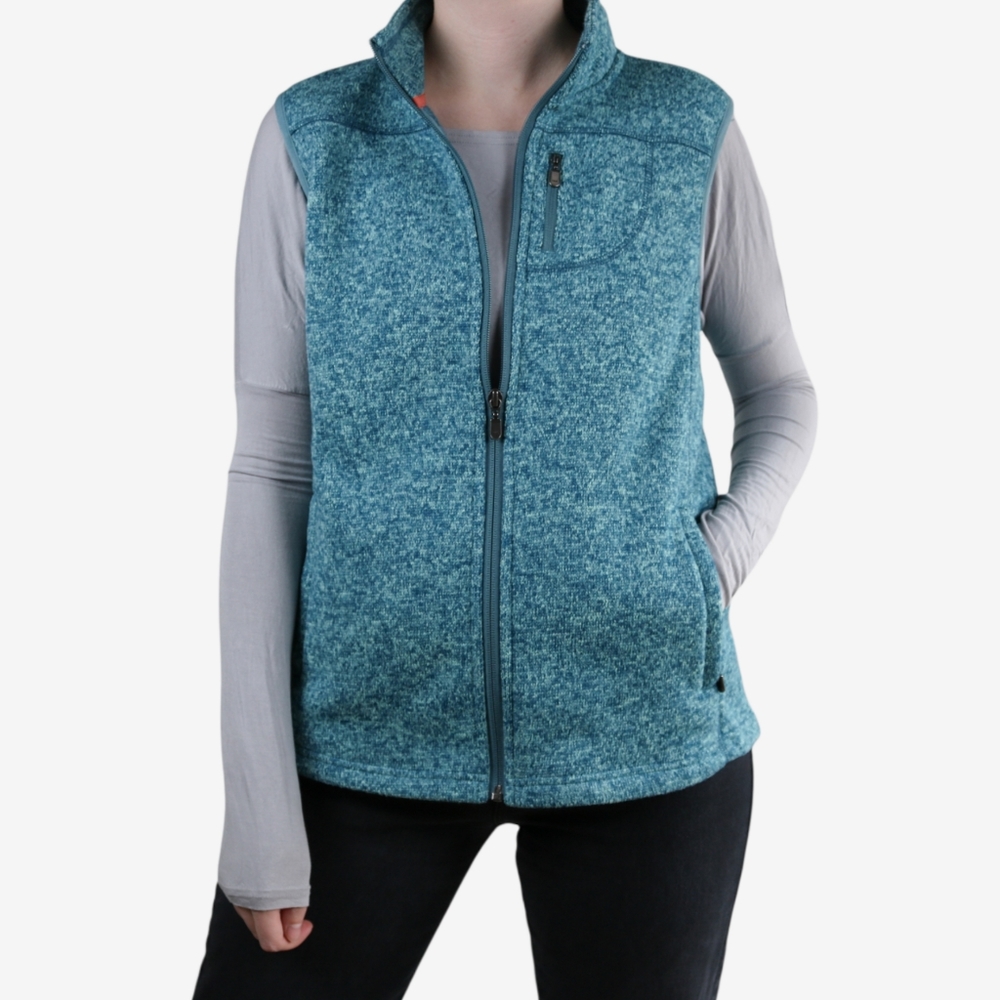 Orvis Women's Marled Sweater Fleece Zip Up Vest